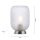 Tischlampe in Stahl Glasschirm Metall 22,5 cm E27