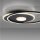 Stilvolle LED Deckenlampe Metall Schwarz 26 W 3000 K