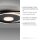 Stilvolle LED Deckenlampe Metall Schwarz 26 W 3000 K