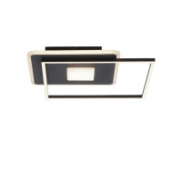 Stilvolle LED Deckenleuchte Schwarz B:45 cm 26 W 3000 K