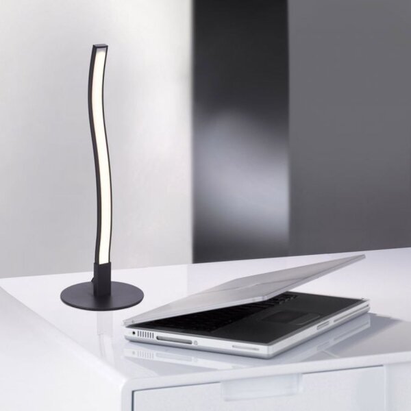 LED Tischlampe Schwarz Metall 30 cm 300 lm blendarm