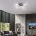 LED Deckenleuchte Wellen Metall Schwarz B:55 cm 3000 K