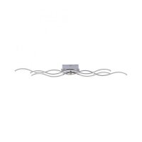 LED Deckenlampe Wellen Metall in Stahl 3000 K Modern