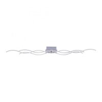 LED Deckenleuchte Wellen Metall in Stahl 139 cm 3000 K