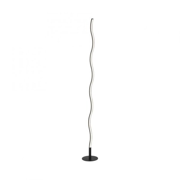 LED Stehlampe Schwarz Metall 120 cm 3000 K blendarm