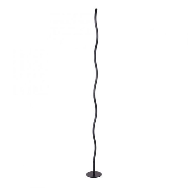LED Stehlampe Schwarz Metall 120 cm 3000 K blendarm