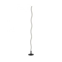 LED Stehlampe Schwarz Metall 120 cm 3000 K blendarm