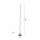 LED Stehlampe Schwarz Metall 120 cm 3000 K blendarm