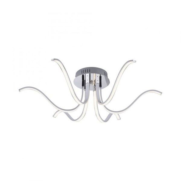 LED Deckenleuchte Metall in Chrom 3000 K 4 W L:67 cm