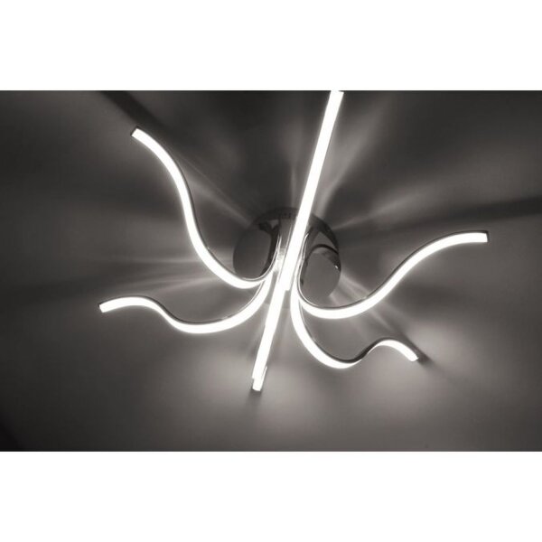 LED Deckenleuchte Metall in Chrom 3000 K 4 W L:67 cm