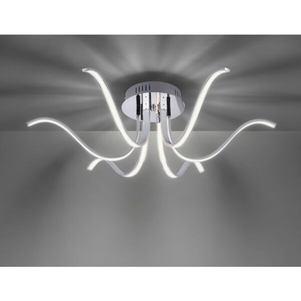 LED Deckenleuchte Metall in Chrom 3000 K 4 W L:67 cm