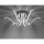 LED Deckenleuchte Metall in Chrom 3000 K 4 W L:67 cm