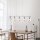Pendelleuchte Modern 90 cm lang 5x E14 Chrom Weiß
