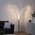 LED Bogenleuchte in Chrom Metall 6 W 733 lm 215 cm XXL
