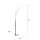 LED Bogenleuchte in Chrom Metall 6 W 733 lm 215 cm XXL