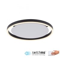 LED Deckenlampe Anthrazit Metall Ø39,3 cm 20 W...