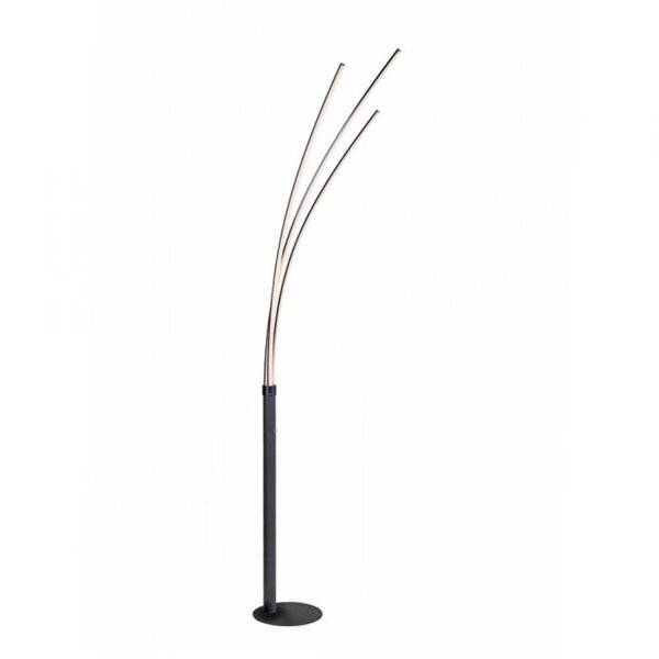 LED Bogenleuchte Schwarz Metall 6 W 733 lm 215 cm XXL