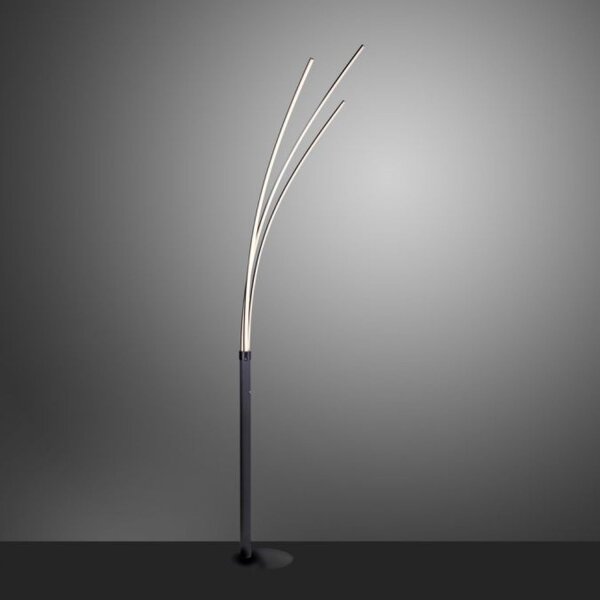 LED Bogenleuchte Schwarz Metall 6 W 733 lm 215 cm XXL
