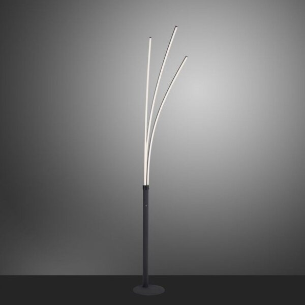 LED Bogenleuchte Schwarz Metall 6 W 733 lm 215 cm XXL