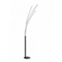 LED Bogenleuchte Schwarz Metall 6 W 733 lm 215 cm XXL