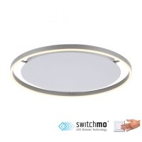 LED Deckenlampe dimmbar Aluminium Ø58,5 cm 3650 lm...