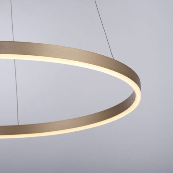 Dimmbare LED Pendelleuchte Ø58,5 cm 3000 K in Messing