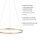 Dimmbare LED Pendelleuchte Ø58,5 cm 3000 K in Messing