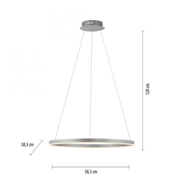 Dimmbare LED Pendelleuchte in Aluminium Ø58,5 cm 3000 K