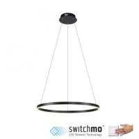 Dimmbare LED Pendelleuchte Schwarz &Oslash;58,5 cm 3000 K...