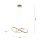 Dimmbare LED Hängeleuchte in Messing 3000 K L:57 cm