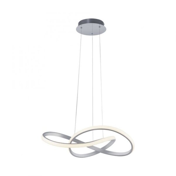 Dimmbare LED Pendelleuchte in Aluminium 3000 K L:57 cm