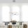 Dimmbare LED Pendelleuchte in Aluminium 3000 K L:57 cm