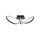 Dimmbare LED Deckenlampe Metall Schwarz 3000 K warmweiß