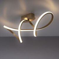 Dimmbare LED Deckenlampe in Messing 3000 K warmweiß