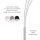 Gemütliche Bogenleuchte Metall Stoff E27 190 cm 3-flmg