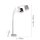 Gemütliche Bogenleuchte Metall Stoff E27 190 cm 3-flmg