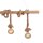Vintage Pendelleuchte Holzbalken Tau Seil E27 100 cm