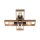 Natürliche Deckenlampe Retro Holz Metall L:62 cm E27