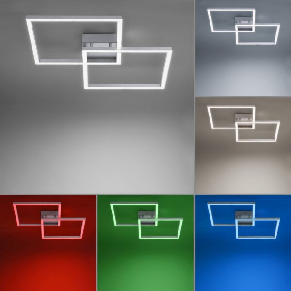LED Deckenleuchte RGB Metall dimmbar 2700-5000 K 12 W