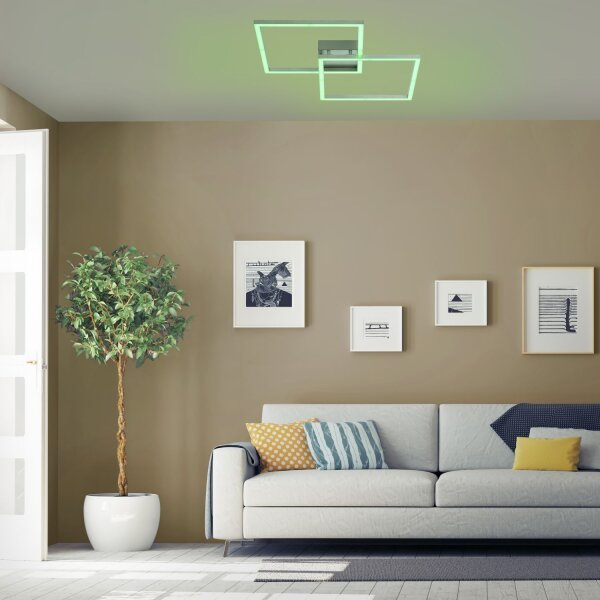 LED Deckenleuchte RGB Metall dimmbar 2700-5000 K 12 W