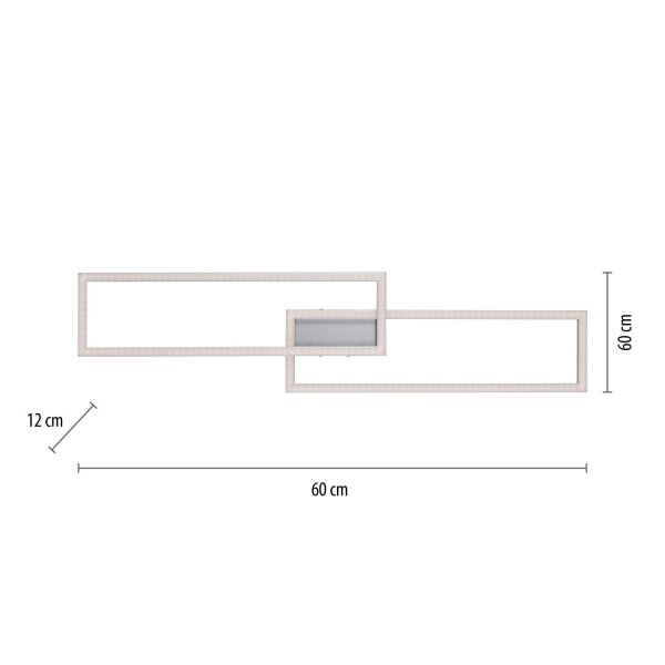 LED Deckenleuchte RGB Licht Metall dimmbar 2700-5000 K