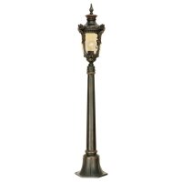Rustikale Wegeleuchte AMY 116,5cm hoch in Bronze