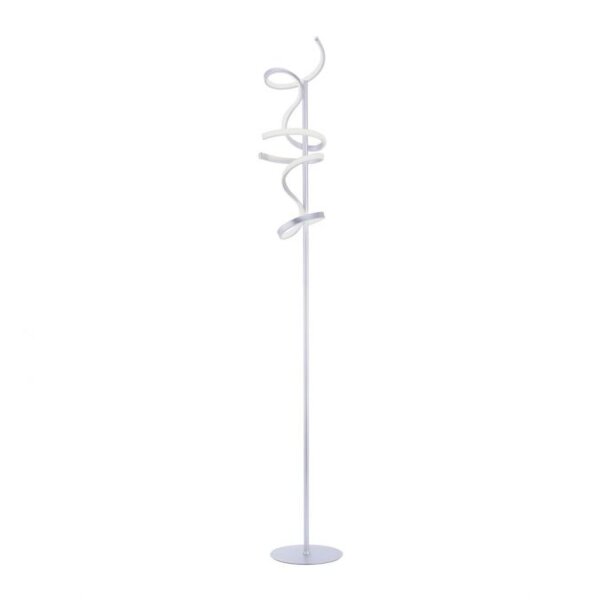 Dimmbare LED Stehleuchte Metall 156 cm 3000 K in Silber
