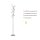 Dimmbare LED Stehleuchte Metall 156 cm 3000 K in Silber