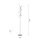 Dimmbare LED Stehleuchte Metall 156 cm 3000 K in Silber