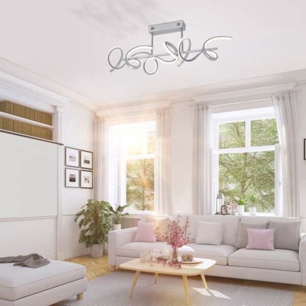 Dekorative LED Deckenleuchte Weiß 9 W 3000 K L:82 cm