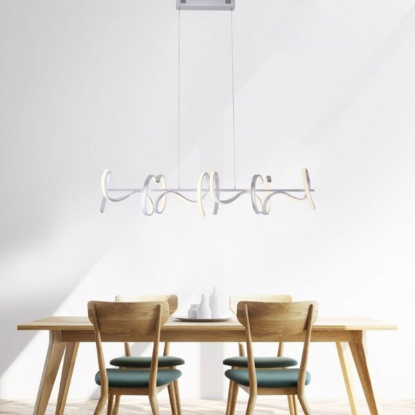 LED Pendelleuchte dimmbar Weiß 10 W 1330 lm L:99 cm