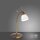 Flexible LED Tischlampe in Altmessing Glas dimmbar