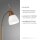 Flexible LED Tischlampe in Altmessing Glas dimmbar