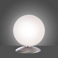 LED Tischleuchte in Stahl Glaskugel 3 W 3000 K dimmbar